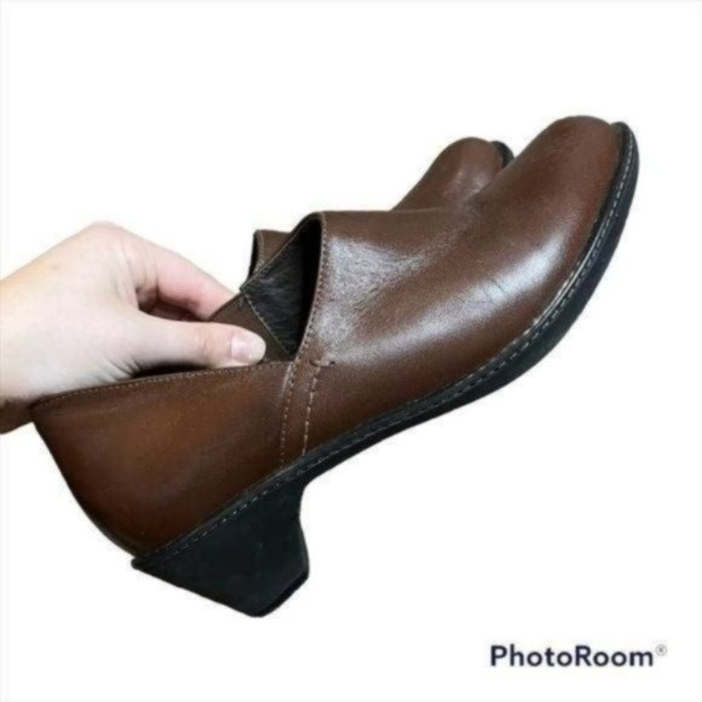 Dansko Baylee Brown Leather Slip On Clog Womens Size 38 - Picture 4 of 9